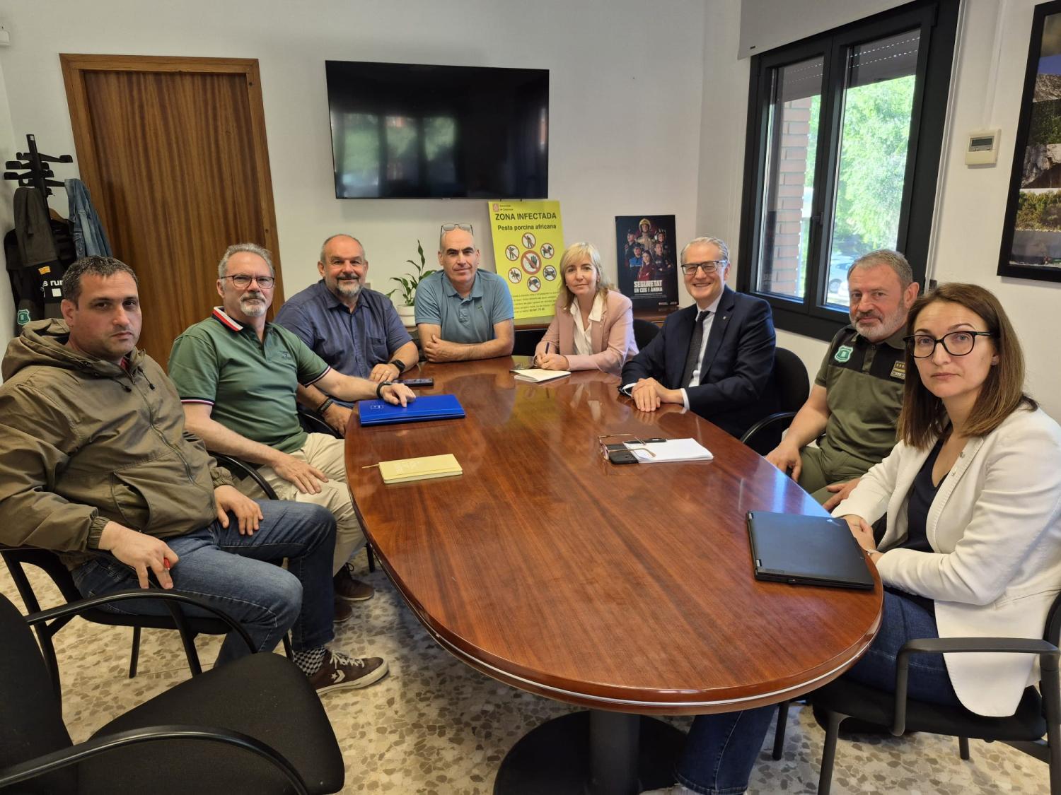    Acord per reforçar la coordinació en la lluita contra la Pesta Porcina Africana a Catalunya